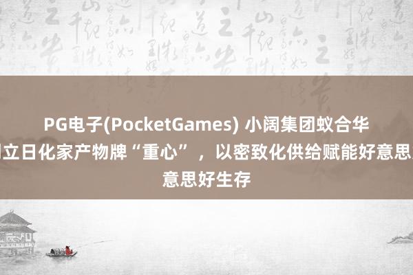 PG电子(PocketGames) 小阔集团蚁合华晨宇创立日化家产物牌“重心” ，以密致化供给赋能好意思好生存