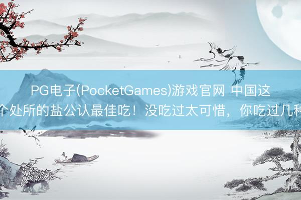 PG电子(PocketGames)游戏官网 中国这5个处所的盐公认最佳吃!没吃过太可惜,你吃过几种?